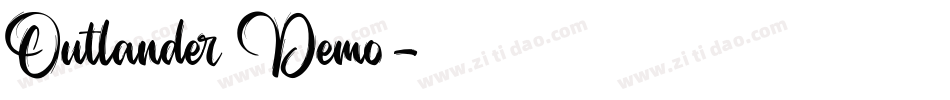 Outlander Demo字体转换